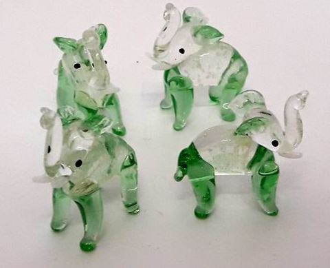 Glas Elefant leuchtend