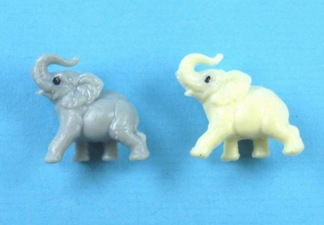 Elefant klein grau oder weiss 2cm