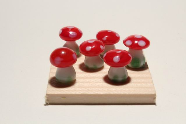 Glas Fliegenpilz mini