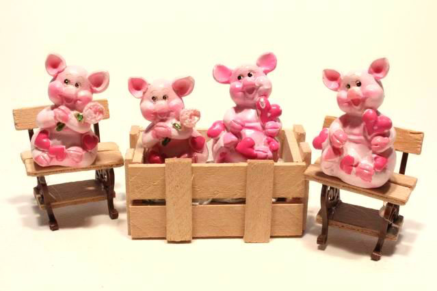 Schwein pink klein