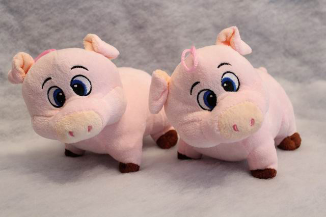 Plüschschwein stehend rosa