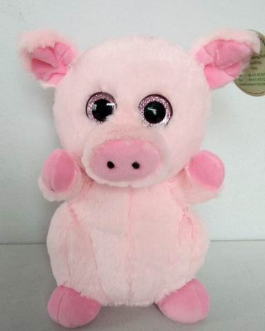 Plüschschwein mit große Augen