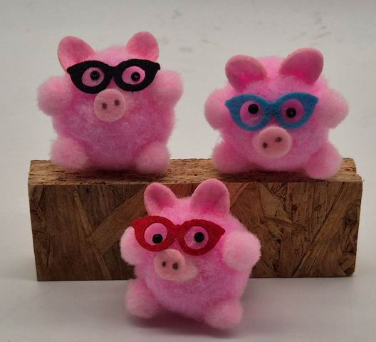 Schweindi mit Brille PomPon