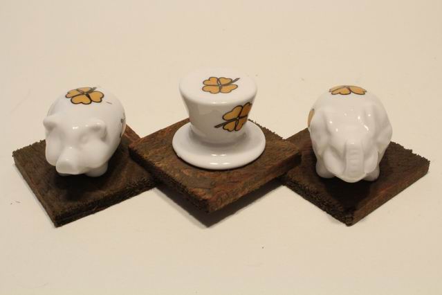 Mini Glücksbringer Porzellan 3 sort.