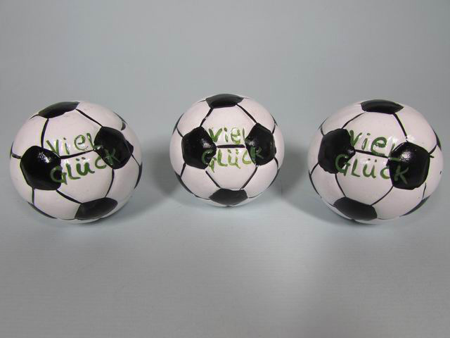 Keramik Fussball Viel Glück