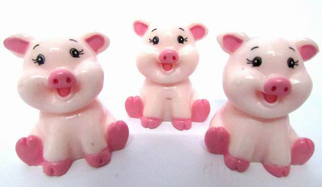 Hübsches Schwein sitzend