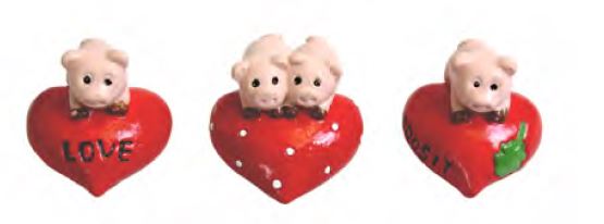 Schweinchen auf Herz