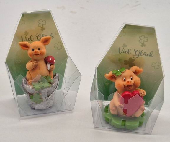 Schweinchen sort. mit Verpackung